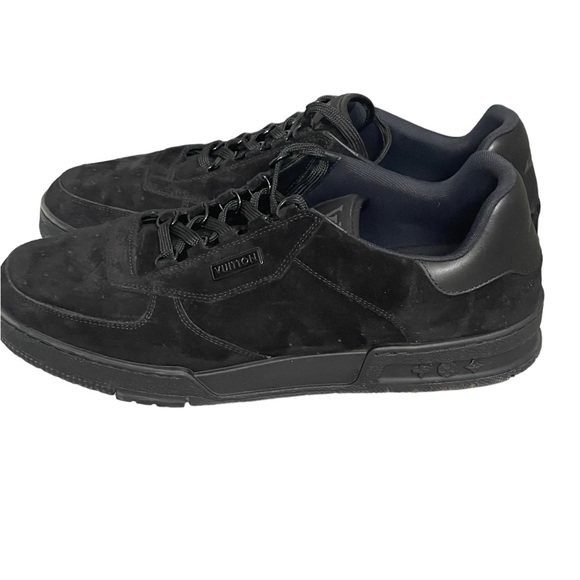 NOT FOR SALE Louis Vuitton Staff Trainer Black Suede Size 10.5 - Picture 5 of 16